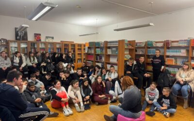 Naša školska knjižnica ugostila je nagrađivanu književnicu Moreu Banićević