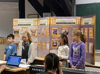 Učenici 3.a OŠ Trilj na Županijskoj smotri Građanskog odgoja i obrazovanja